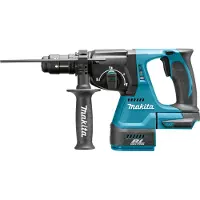 Makita DHR243Z, 950 RPM, 2 J, 4700 BPM, 1,3 cm, 2,6 cm, 2,5 m/s²