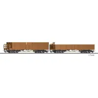 Tillig h0 H0e 05921 - Güterwagenset der DR, bestehend aus zwei offenen Güterwagen OO, Ep. IV Modellbahn