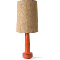HK Living Konischer Lampenschirm aus Seide - braun ø32cm