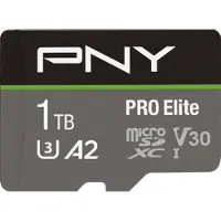 PNY Pro Elite, 1 TB, MicroSDXC, Klasse 10, UHS-I, 100 MB/s, 90 MB/s