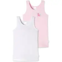 Schiesser Unterhemden 2er-Pack Basic Kids in Rosa | Gr.: 116