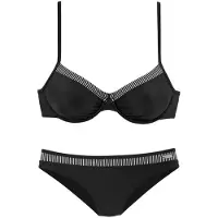 LASCANA Bügel-Bikini mit gestreiften Einsätzen