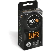 Exs *Black Latex* Comfy Fit 12 St Kondome