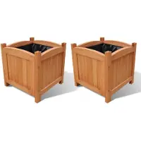vidaXL Hochbeet-set Aus Holz 2