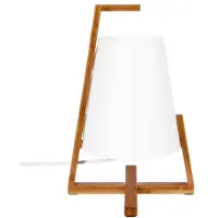 Atmosphera Bambustischlampe 31 Cm Golden One Size / EU Plug 220V Golden One Size