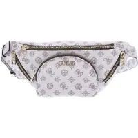 GUESS Utility Vibe, Textile Fanny Pack, White, For Women