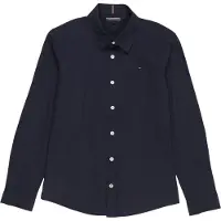 Tommy Hilfiger Hemd - Solid Stretch - Organic - Twilight Navy - - 3 Jahre (98) - Hemd/Bluse