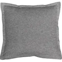 Schlafgut Uni-Jersey Melange Bettwäsche Kissenbezug einzeln 40x40 cm | titan - grau