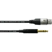 Cordial CFM 3 FV, 6.35mm, Männlich, XLR (3-pin), Weiblich, 3 m, Schwarz