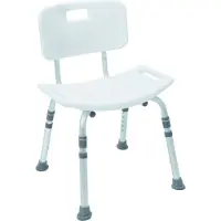 Drive Medical mit Rückenlehne, Duschstuhl Duro KD, weiß 1 St
