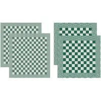 DDDDD Kombi-Set Barbecue Green 2 Küchentücher + 2 Geschirrtücher-60 x 65 cm