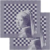 DDDDD Geschirrtuch Girl with Pearl Blue (2er Set)
