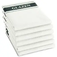 DDDDD 6 Geschirrtücher Glazen Weiß (Baumwolle)