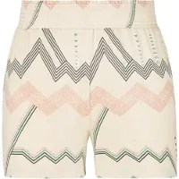 LASCANA Pyjamashorts mehrfarbig Gr. 32/34 für Damen. Mit Print, Allover-Druck. Bequem