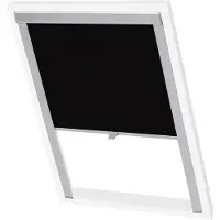vidaXL Verdunkelungsrollo Schwarz MK06 GGL und GGU