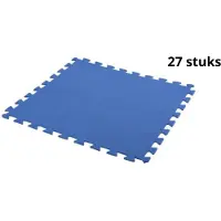 Free and Easy - Schwimmbadfliesen Schaum - 50 x 50 cm - 27 Stück - 6,75m² - blau
