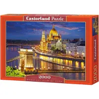 Castorland Budapest view at dusk 2000 pcs, 2000 Stück(e), Stadt, 9 Jahr(e)