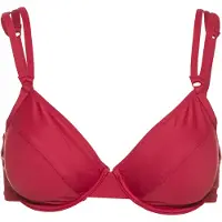 s.Oliver Bügel-Bikini-Top "Rome", Damen, Gr. 36, Cup C, rot (rostrot), Microfaser, Polyamid, unifarben, Bikini-Oberteile Bügel-Bikini-Top, in verschiedenen Unifarben