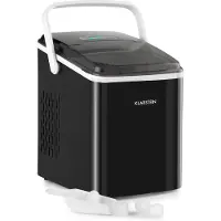 Klarstein Eiswürfelmaschine Klein, 2L Eiswürfelbereiter, Eiswürfelmaschine mit Touch Control, Mini-Eiswürfelmaschine für Große & Kleine Eiswürfel, Eiswürfelbereiter Selbstreinigend, 12kg/24h