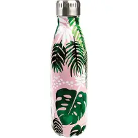 Rex London Edelstahl Trinkflasche, isoliert "Tropical Palm"