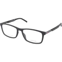 Tommy Hilfiger Eyewear TH 1694 Herren-Brille inkl. Gläser Vollrand Eckig Kunststoff-Gestell 55/17/145, schwarz