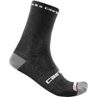 Castelli Fahrradsocke Castelli Rosso Corsa Pro 15 Sock Black-Schuhgröße 36 - 39