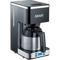 Graef FK512EU, Filterkaffeemaschine, 1 l, Gemahlener Kaffee, Schwarz, Edelstahl