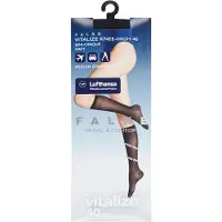 Falke Damen Kniestrümpfe Vitalize 40 DEN - blau - 35|38|37|36