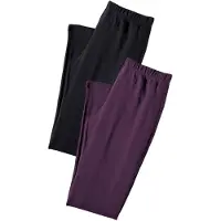 Vivance Active Leggings in beere, schwarz | Gr.: 32/34