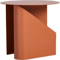 Woud Sentrum Beistelltisch Burnt Orange - , Orange, Metall