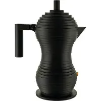 Alessi Kaffeemaschine Pulcina Black Black 3-Tassen