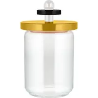 Alessi Twergi - Vorratsglas mit Holzdeckel 100 cl, gelb