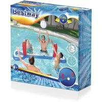 Bestway Schwimmendes Volleyballnetz Mit Ball 41 Cm