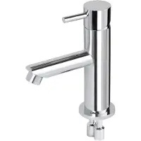 Differnz Wastafelkraan Recht †“ Mengkraan †“ Koud en Warm †“ Toiletkraan †“ Chroom (30.414.72)