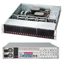 Supermicro CSE-216BE2C-R920LPB, AMD, DDR4-SDRAM, Serial Attached SCSI (SAS), SATA, Rack (2U), Schwarz, Silber, 920 W