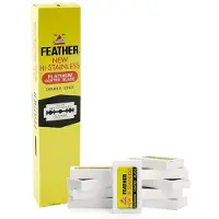 Störtebekker Feather Rasierklingen - Ersatzklingen für Nassrasierer - Passend für Rasierhobel / Rasiermesser - Extrem Scharf für perfekt glatte Rasuren - 200 Stück