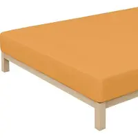 Schlafgut Elasthan-Zwirnjersey Spannbetttücher 140/200 - 160/220 cm / curry 124