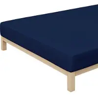 Schlafgut Elasthan-Zwirnjersey Spannbetttücher 180/200 - 200/220 cm / marine 137
