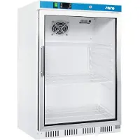 Saro HK 200 GD, Merchandiser Kühlschrank, Freistehend, Weiß, Edelstahl, Stahl, Kunststoff
