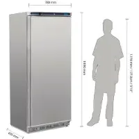 Polar Serie C Gefrierschrank Edelstahl für einfache Nutzung 600L