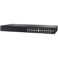 Cisco SG110-24, Unmanaged, L2, Gigabit Ethernet (10/100/1000), Vollduplex, Rack-Einbau