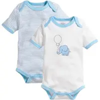 Schnizler Body 1/4-Arm 2er Pack Elefant in Bleu | Gr.: 86/92