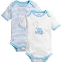 Schnizler Body 1/4-Arm 2er Pack Elefant in Bleu | Gr.: 62/68
