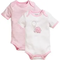 Schnizler Body 1/4-Arm 2er Pack Elefant in Rosa | Gr.: 62/68