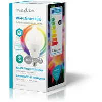 Nedis SmartLife LED Filament Lampe - Wi-Fi - E27 - 500 lm - 5 W - Warmweiss - 2700 K - Glas - Android / IOS - ST64 - 1 Stück