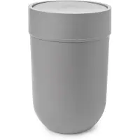 Umbra Touch Abfalleimer 6 l Schwingdeckel Kosmetikeimer Papierkorb grau