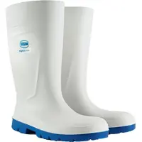Bekina Boots Steplite EasyGrip Stiefel O4 weiß/blau nach EN ISO 20347:2012 O4 CI SRC, ohne Schutzkappe weiß Größe 42