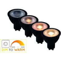 Lucide LED Leuchtmittel GU10 Reflektor - PAR16 in Schwarz 5W 320lm 2200-3000K 1er-Pack