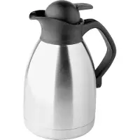 Helios Thermoskanne Enduro Push, 2015, Edelstahl, mit Tipverschluss, silber, 1,5 Liter