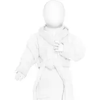 The One Towelling Kinder Baby Bademantel Baby-Badetuch Baby Bathrobe white 98/110